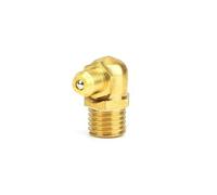 JINFEUGE Racores de Latón para Engrasadores, 10 Unidades, M6, M8, M10, Tipo Codo Recto/90 Grados para Tubos de Aceite Hidráulico/90 Degree/M8*1 * 10Pcs