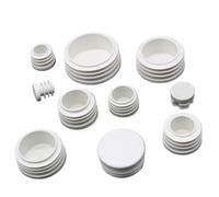 JINFEUGE Round Plastic Blanking End Caps Tube Pipe,Inserts Plug Dia 16 19 22 25 28 30 32 38 40 42 45 50 63 70 74 76 80 90 100Mm/20Pcs/50Mm