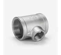 JINFEUGE T de Rosca Hembra Bspt de Diámetro Variable de 1/4", 3/8", 3/4", 1" Reductor de Vías de Acero Inoxidable 304, Conector Reductor para Tubería/Color/Dn20 * Dn15 * Dn20