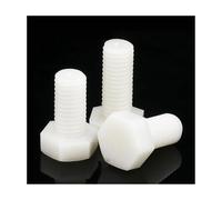 JINFEUGE Tornillos Hexagonales Externos de Nailon/Color/M8*60 10Pcs