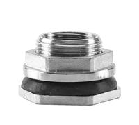 JINFEUGE Uglyaf - Conector de Tubería de Acero Inoxidable 304 con Rosca Hembra de 1/4", 3/8", 1/2", 3/4", 1", 1-1/4", 1-1/2", 2" Bsp, para Tanque Deua./ Color/2"