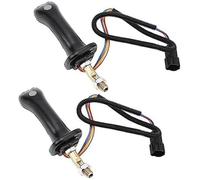 JINFOLI 2 manijas de Palanca de Mando for Excavadora de 3 Botones con 6 Pines, manijas de Palanca de Mando for Excavadora, for DH DX150 215 225 300 37020119C Control de Joystick para Excavadora