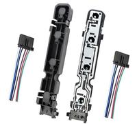 JINFOLI 2 Pares de portalámparas LED 1681537 con arnés Adaptador for Ford Transit Mk6 MK7 2000-2014 6C1113N004AB, Bandeja for portalámparas de luz Trasera Conector de Faro automotriz