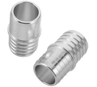 JINFOLI 2 uds adaptador de radiador conector reparación manguera accesorio intercooler acoplador refrigerante coche accesorios aluminio plateado conector del tubo del calentador