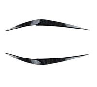 JINFOLI 2 uds, pegatinas embellecedoras de cubierta cejas para lámpara faro coche, para accesorios material Abs modelo, para, para X1 F48 2015 embellecedor del párpado del faro(Carbon Fiber)