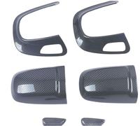 JINFOLI 2022, for Clase C, for C260l, Panel de reposacabezas, for C200l, Decoración de Botones de reposacabezas Interior Adhesivo Decorativo para Interruptor de Asiento de Coche