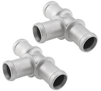 JINFOLI Adaptador de manguera calentador refrigerante para coche, conectores en T 3/4 X, para tubería, 2 uds conector del tubo del calentador