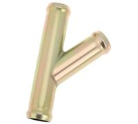 JINFOLI Adaptador recubierto de zinc para tubería refrigerante, conector Y 2 uds., refrigeración automotriz 3/4 19Mm conector del tubo del calentador(BLACK 1)