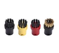 JINFOLI Cabezal de Cepillo de Boquilla SC2 SC3 SC4 SC5 Reemplazo de Limpiador a Vapor Accesorios Boquilla de Ventana Cepillo Redondo Accesorios para máquinas de Limpieza a Vapor(Set C)