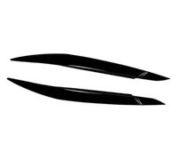 JINFOLI Ceja de faro, for X6 E71 2008 2009 2010 2011 2012 2013 2014 Tapas párpados faros coche Embellecedor cubierta cejas lámpara Decoración del borde superior del faro(BLACK Gloss Black)