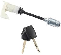 JINFOLI Conjunto de pestillo del capó Cerradura de capó, para Evuru 1343577 Kit reparación pestillo liberación varilla larga con 2 llaves para Ford, para Focus Mk2 2004-2012