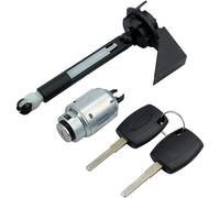 JINFOLI Conjunto de pestillo del capó Kit de reparación bloqueo liberación capó delantero Metal, pestillo con 2 llaves, para Ford, para Focus Mk2 2004-2012 1355231(BLACK C)