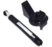 JINFOLI Conjunto de pestillo del capó Kit de reparación bloqueo liberación capó delantero Metal, pestillo con 2 llaves, para Ford, para Focus Mk2 2004-2012 1355231(BLACK A)