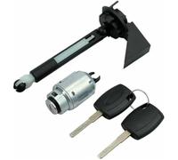 JINFOLI Conjunto de pestillo del capó Kit de reparación cerradura capó, bloqueo cilindro liberación, para Ford, para Focus Mk2 C-for para Max con 2 llaves, negro 1355231
