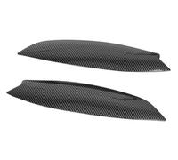 JINFOLI Embellecedor for párpados de cejas faros delanteros, cromado, for VW, for Golf, 5 MK5, for GTI R 2005 2006 2007, 1 par Decoración del borde superior del faro(BLACK Carbon Look)