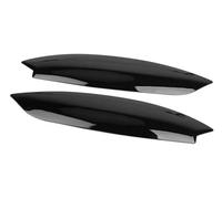 JINFOLI Embellecedor for párpados de cejas faros delanteros, cromado, for VW, for Golf, 5 MK5, for GTI R 2005 2006 2007, 1 par Decoración del borde superior del faro(BLACK Gloss Black)