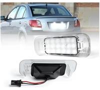 JINFOLI Lámpara de registro de vehículos Luz de matrícula coche, para Kia Rio Rio5 2005-2011, 2 unidades, 6000 K, brillo trasero, lámparas LED blancas