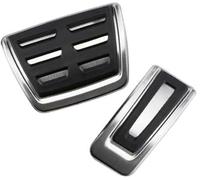 JINFOLI LHD Cubierta de Pedal de Coche, for VW, for Seat, Arona 2017-2022 Pedales de Coche de Acero Inoxidable Cubierta de Almohadillas de protección de Pedal de Freno Pedales de coche(BLACK AT Withou