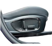 JINFOLI Parche Interior de Ajuste, Marco Decorativo con Botones for Jaguar XFL, F-Pace y E-Pace. Adhesivo Decorativo para Interruptor de Asiento de Coche