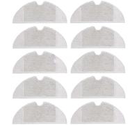 JINFOLI Reemplazo del Robot Limpiador de Pisos Compatible para XiaoMi, para Mijia 1C Xiomi Mi Robot Aspirador Trapeador Reemplazo(Black Mop 10pcs 1)