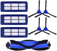 JINFOLI Reemplazo del Robot Limpiador de Pisos Piezas de Repuesto, para Eufy Robovac 11S, para MAX 15C, G30 Edge/Hybrid Robot Aspirador Accesorios 1 Cepillo rodante 3 Filtro Hepa 4