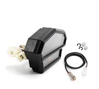 JINFOLI Velocímetro LCD Universal for Motocicleta de 6 velocidades, retroiluminación Digital, odómetro, tacómetro, Resistente al Agua, 1, 2 y 4 Cilindros Velocímetro para Motocicleta(One Set)