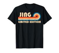 JING Surname Retro Vintage 80s 90s Birthday Reunion Camiseta