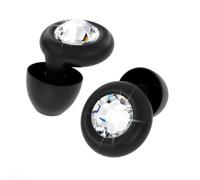 Jing Tapones para los oídos en negro medianoche, ultra suaves, elegantes, reutilizables, de alta fidelidad, para conciertos, sueño, viajes, concentración y vida nocturna, ajuste personalizable que