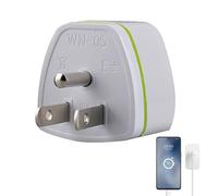 JINGAN Adaptador de Enchufe Americano a Europeo,Adaptador de Enchufe Europeo Internacional 50/60 hz 110-250 v - Adaptadores pequeños para Europa, Adaptador de Viaje Resistente para Francia