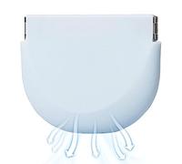 JINGAN baño para dentadura - Soporte prótesis silicona grado alimenticio,Limpiador alineación portátil con orificios ventilación, estuche prótesis parcial para dientes