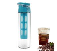 JINGAN Cafetera Cold Brew - Jarra de café 550 ml - Infusor de café y té helado con filtro de malla y tapa hermética, tarro de infusión fría para té y café helado