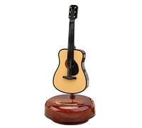 JINGAN Caja de música giratoria para violín, violonchelo en miniatura giratoria artesanal - Moo de violín violonchelo en miniatura, base creativa para la decoración 'Aula del dormitorio a