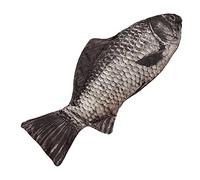 JINGAN Estuche para lápices de pescado realista | Estuche para maquillaje con bolsa para bolígrafo en forma de pescado, estuche para lápices con forma de pez de diseño realista de nailon para niños y