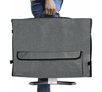 JINGAN Funda para el transporte del monitor | Funda protectora con transporte | Bolsa viaje acolchada portátil 24-27 pulgadas con bolsillo para accesorios