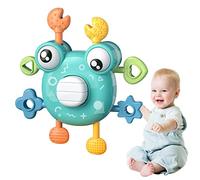 JINGAN Juguetes para baño de 6 a 12 meses | Juguetes - Pull de presión del dedo de la mano | Juguetes de regalo educativos tempranos para la ducha con sonido para bebé de 6 a 12 meses