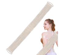 Jingan Lavado - Herramienta de exfoliación para depurador corporal de 31,5 pulgadas, toalla de lavado para espalda con asa, depurador de ducha con correa de tracción para uso en