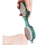 JINGAN Lavador de pies - Herramienta exfoliante para los pies 4 en 1,Limpiador de pies piedra pómez lima de pie con cepillo de papel de lija lima de metal para las manos de los pies