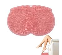 JINGAN Lavapiés para ducha, alfombrilla para masaje corporal y pies, depurador para pies de ducha con ventosas antideslizantes, exfolia y limpia cuerpo, pies, codos y gluteos