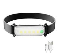 JINGAN Linterna frontal LED, linterna frontal potente recargable por USB | 3 noche LED ajustables para montar a caballo, pesca, correr, noche, al aire libre
