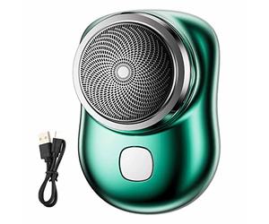 JINGAN Mini Afeitadora Eléctrica, Afeitadora Afiladora Afiladora de Bolsillo Portátil, Afeitadora con Refinadora de Precisión, Maquinillas de Viaje Lavables Cortapelos