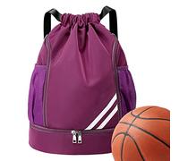 JINGAN Mochila impermeable con cordón - Mochila deportiva resistente al agua Sackpack Gym Bag - viaje ajustable con múltiples bolsillos para hombre, mujer, entrenamiento viaje, fitness