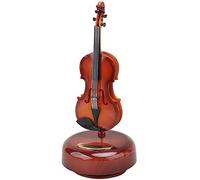 JINGAN música giratoria para violín | Artesanías rotativas musicales,Mini Base No requiere batería Deliciosa Decoración para la cafetería Año Nuevo Encantadora Experiencia Musical