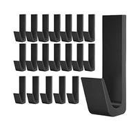 JINGAN pared, percha pared espacial aluminio en forma J | cocina impermeables para percha bolsa con adhesivo potente para baño, bufandas, almacenamiento toallas