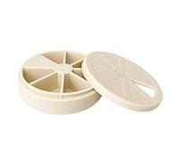 JINGAN Pastillas Redondas, Pastillero Semanal Redondo Dosis, Pastillero Silicona Para Contener Vitaminas, Aceite Hígado Bacalao, Suplementos