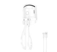 JINGAN Rizador de pestañas calentado, rizador de pestañas eléctrico recargable, calentamiento rápido, herramienta de peinado de pestañas para mujeres y niñas, regalo de Navidad y cumpleaños