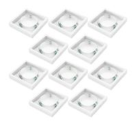 JINGAN Vitrina flotante 3D - Vitrina para 10 piezas | Marcos flotantes protección fuerte para anillo, collar, pulsera, pendiente, medallón AA, conchas, fósiles, piedras preciosas