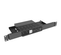 JINGCHENGMEI Mini Soporte de Rack para DELL OptiPlex Micro Form Factor Case-1U Estante de Servidor con bisagras con Conexiones de Red de fácil Acceso en gabinete de Red de 19 Pulgadas o Rack de