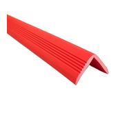 JINGCHI Borde Antideslizante for escaleras, Autoadhesivo, de 1, 5 o 10 Metros, PVC, Impermeable, for Esquinas Pared, Tiras for Bordes(Red,3.5x3.5CM10meter)