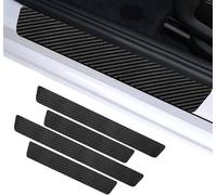 JINGDA 4 Piezas Protectores Umbral Puerta para Toyota GR Supra 2020-2026, Fibra de Carbon Anti-rasguños Puerta Bienvenido Pedal Protección Pegatina