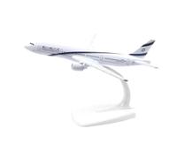 JINGDEE Avión a escala de exhibición de 16 cm 1:400 para avión Israel Boeing B777 de metal fundido a presión, colección de modelos de recuerdo, adecuado para regalar